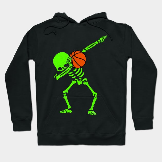 Halloween Dabbing Skeleton BASKETBALL T-Shirt Skeleton Dab Hoodie by vo_maria